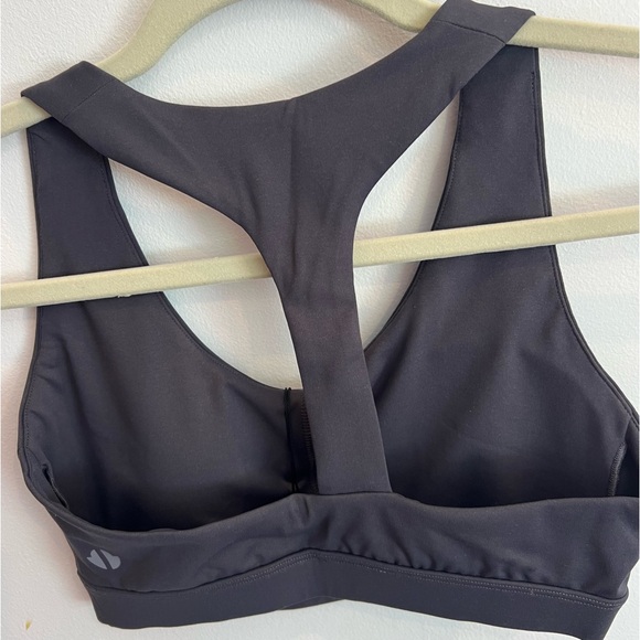 THRIVE SOCIETE Womens Basic color Block Sports Bra (Slate Grey) - Picture 2 of 4